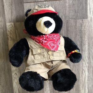 Build a Bear Black Bear Boy Scout Camping Plush